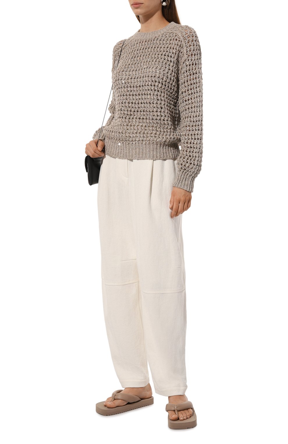 Свитер из шелка и льна BRUNELLO CUCINELLI, арт. MEA36BP412, фото 2