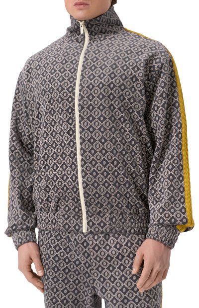 Хлопковая толстовка DROLE DE MONSIEUR серого цвета по цене 39950 руб., арт. E-SJ006-C0169-GY, фото 3 Хлопковая толстовка DROLE DE MONSIEUR, арт. E-SJ006-C0169-GY, фото 3