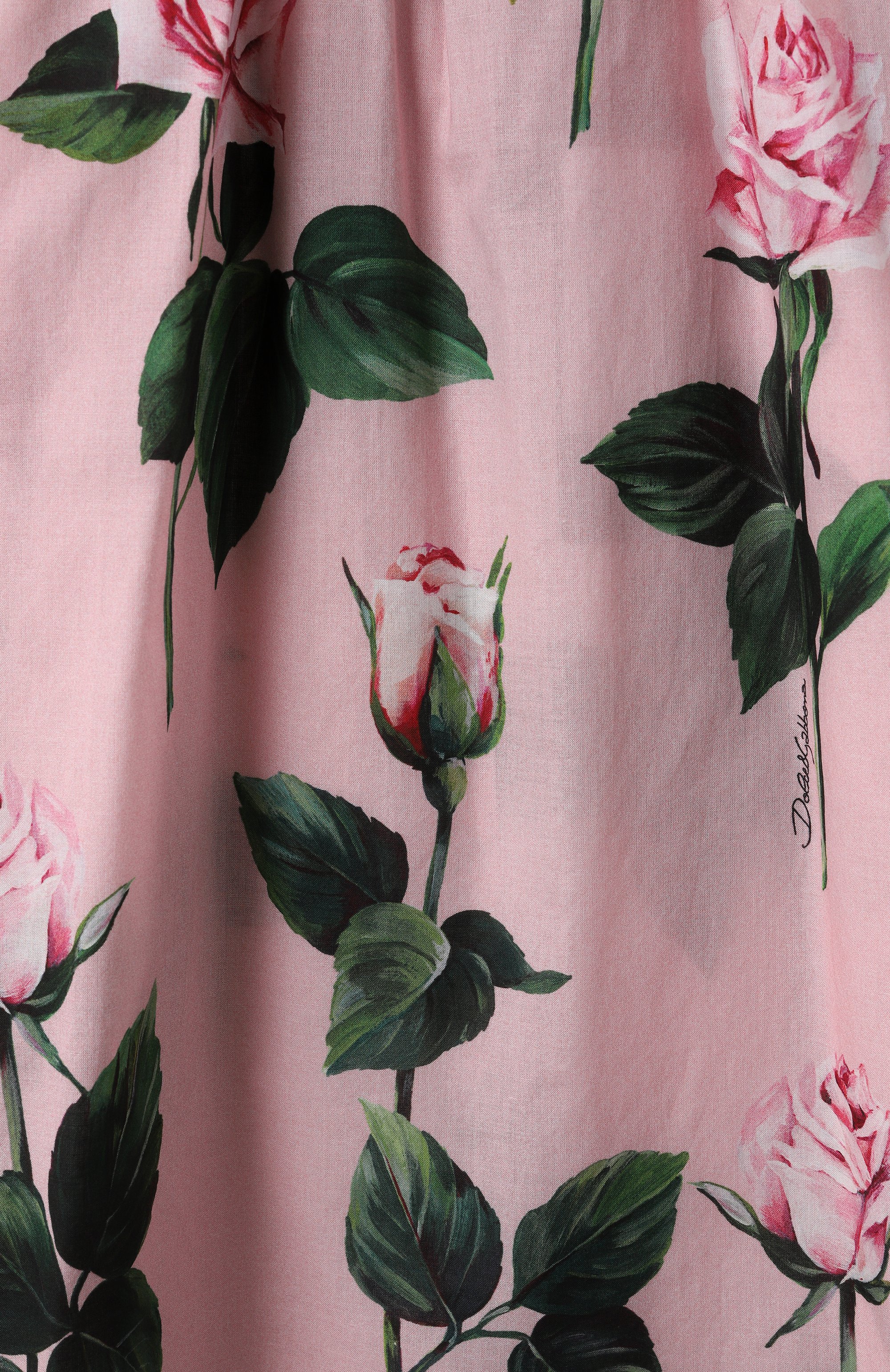 Хлопковое платье DOLCE & GABBANA розового цвета по цене 57500 руб., арт. L54DF8/HS5TA/8-14, фото 3 Хлопковое платье DOLCE & GABBANA, арт. L54DF8/HS5TA/8-14, фото 3