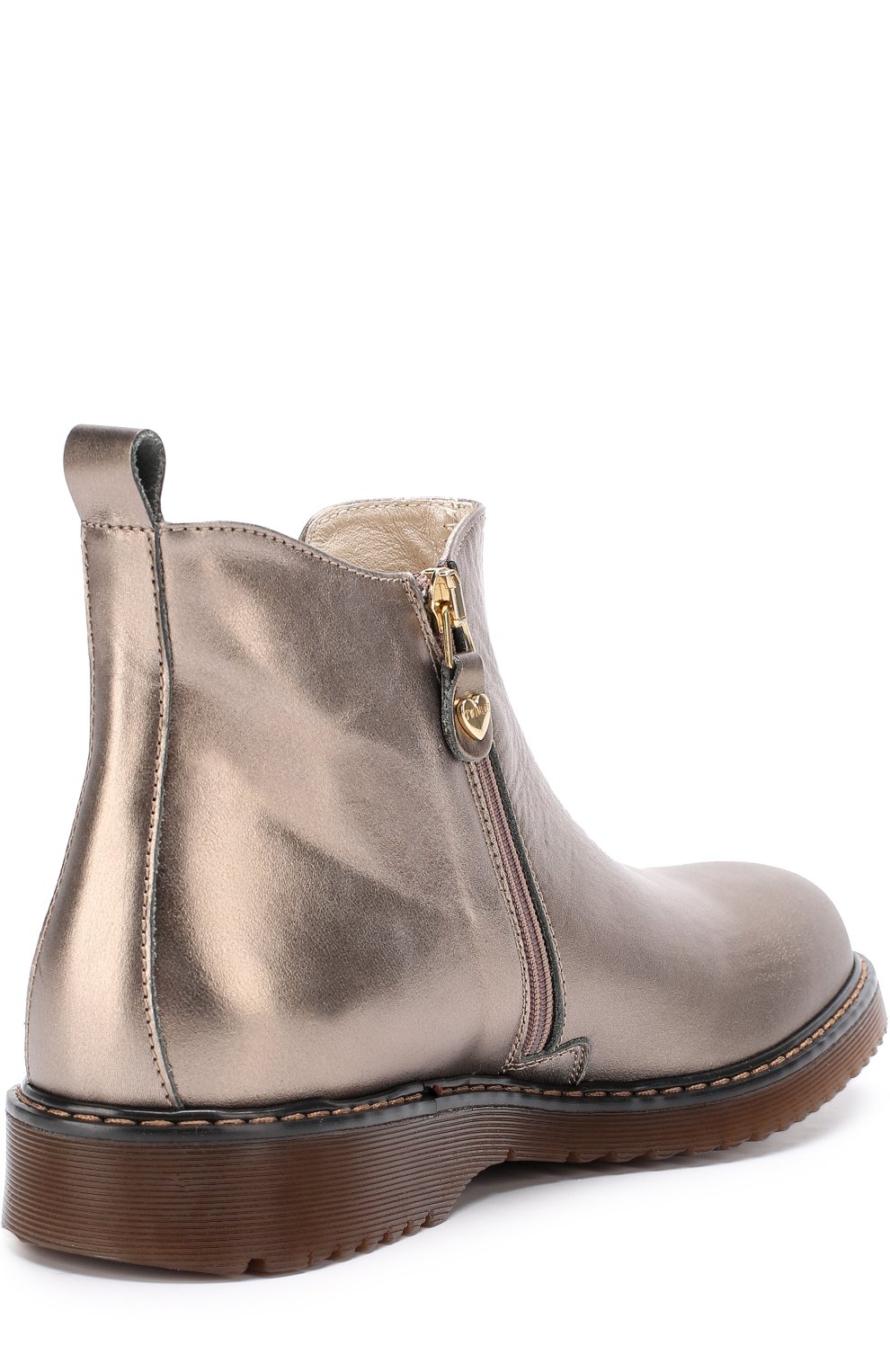 Ботинки из металлизированной кожи с эластичной вставкой TWINSET, арт. HA78AC/35-40, фото 3