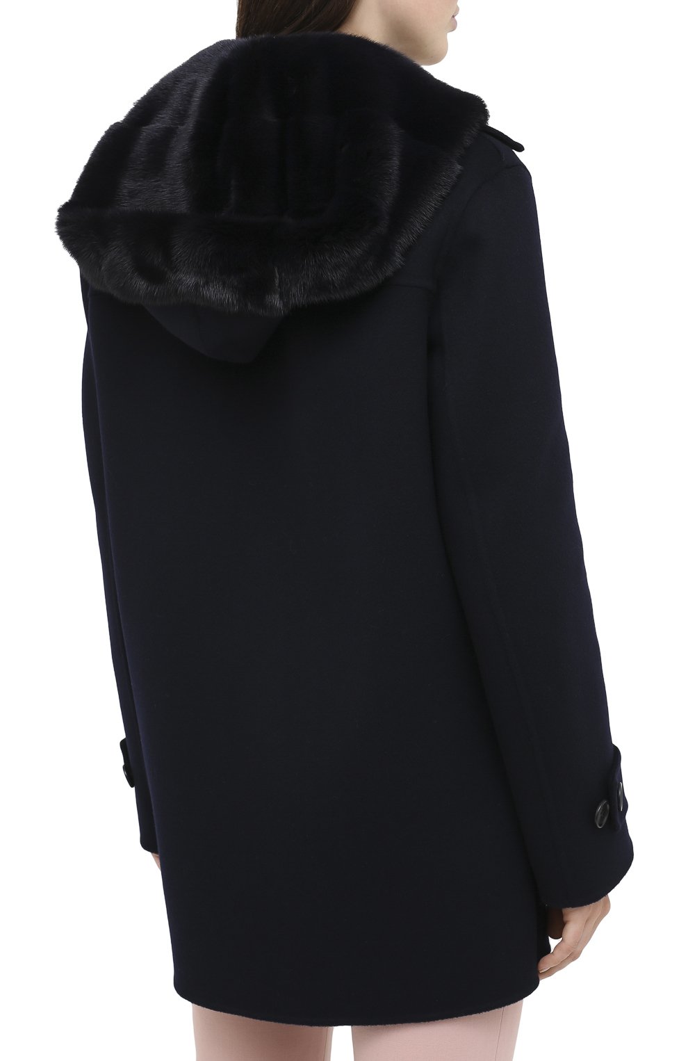 Кашемировое пальто с мехом норки LORO PIANA, арт. FAL2213, фото 4