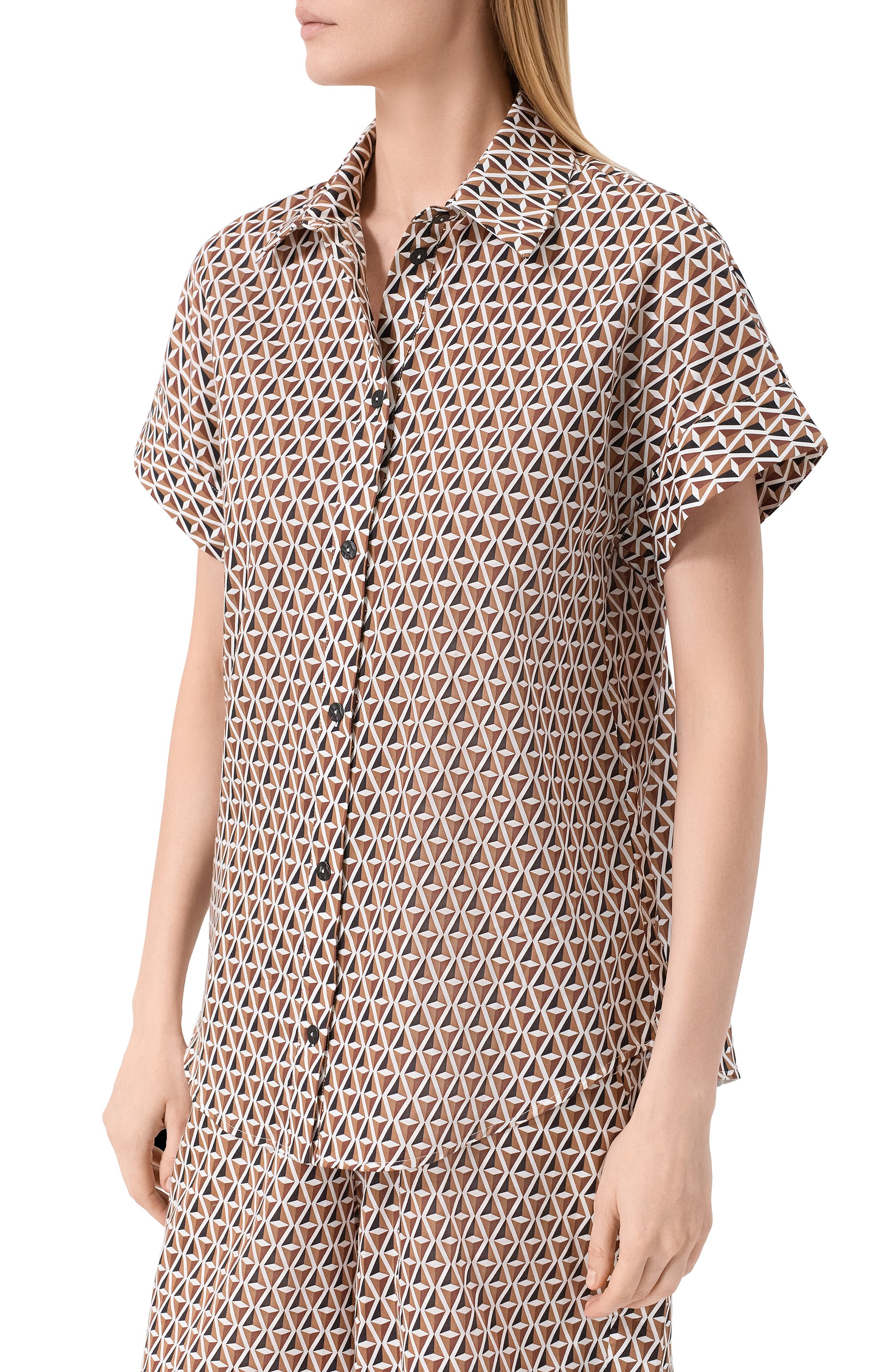 Хлопковая рубашка MAX MARA, арт. BCHCREA 261611101, фото 3