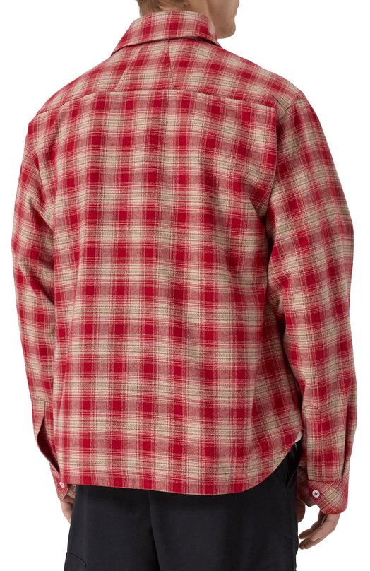 Хлопковая рубашка Rhude RHSS25SR02012 Красный  RHSS25SR02012 Фото 4