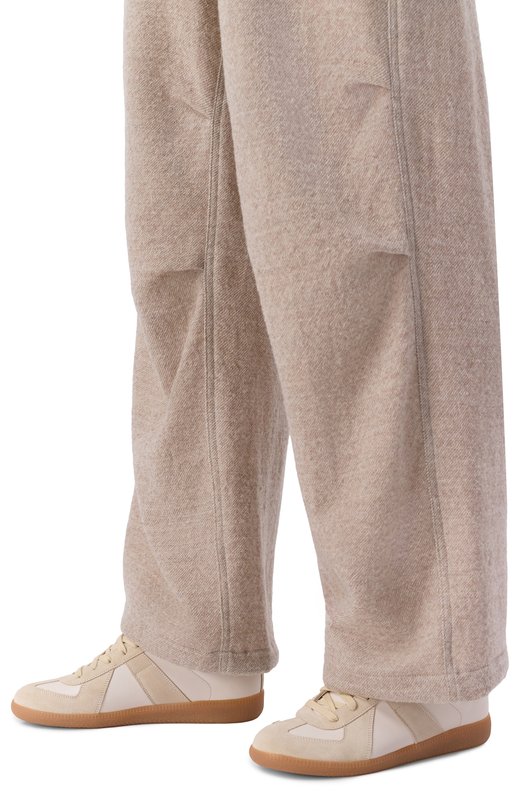 Кожаные кеды Replica Maison Margiela S58WS0109/P1895 Кремовый  S58WS0109/P1895 Фото 2