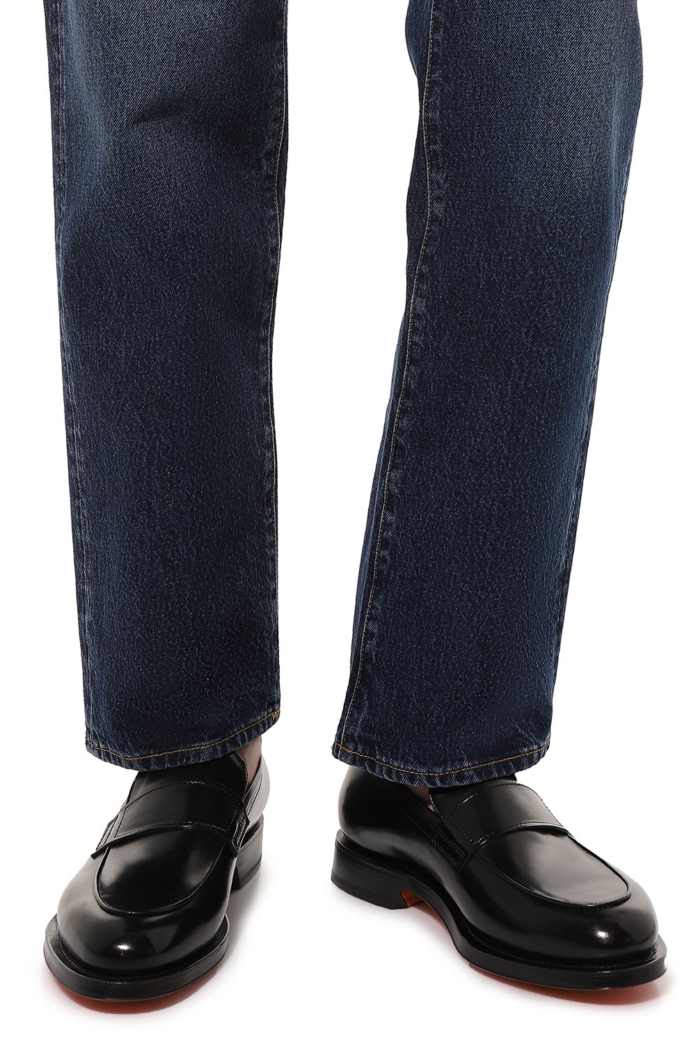 Кожаные лоферы SANTONI, арт. MCCG17745MD3HSC1N01, фото 3