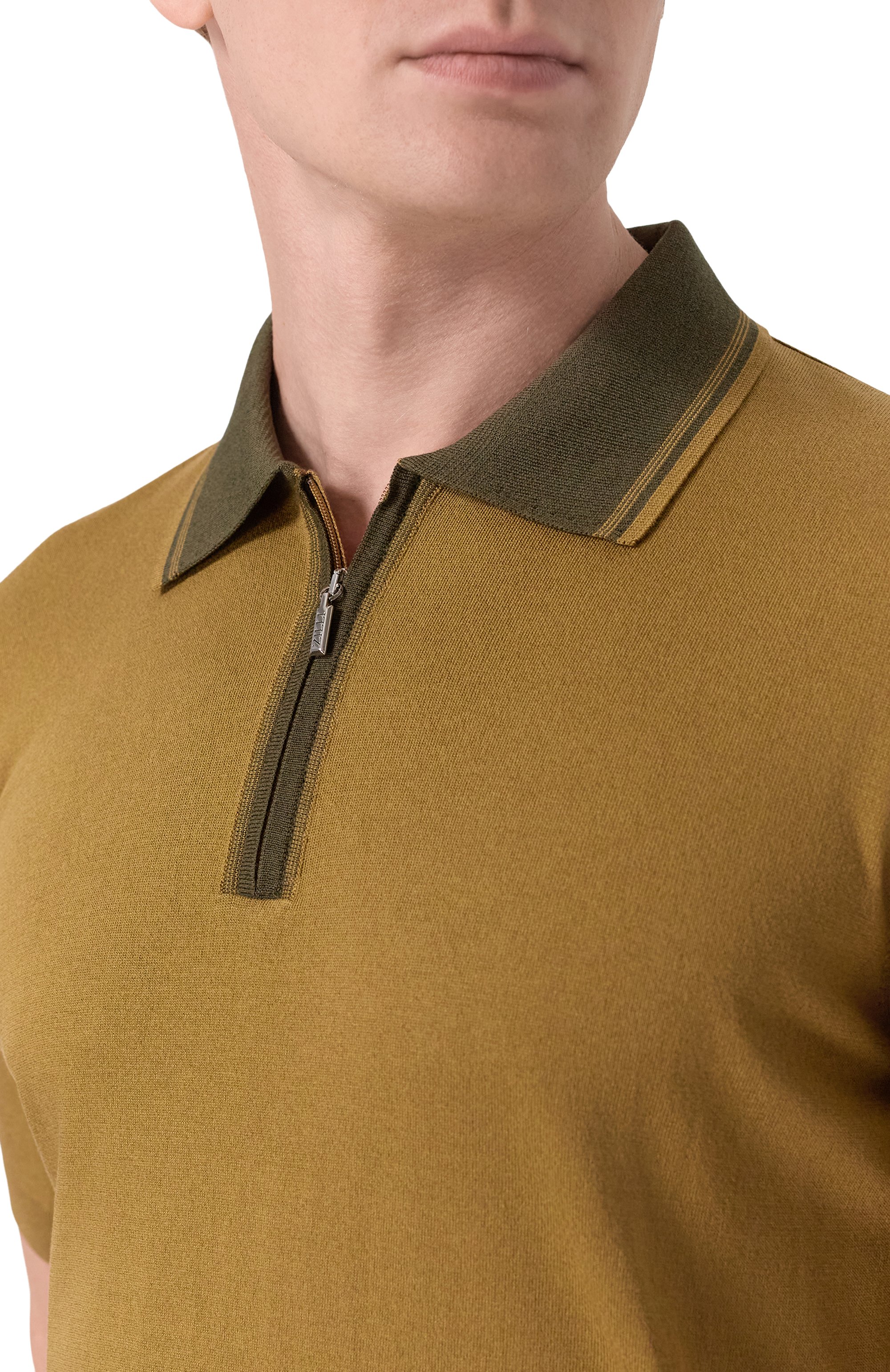 Поло из хлопка и шелка ZILLI, арт. KZP002M0142VUC000, фото 5