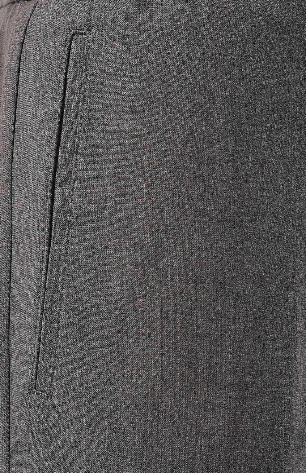 Шерстяные брюки KITON серого цвета по цене 169500 руб., арт. UPLACK0134F01, фото 5 Шерстяные брюки KITON, арт. UPLACK0134F01, фото 5