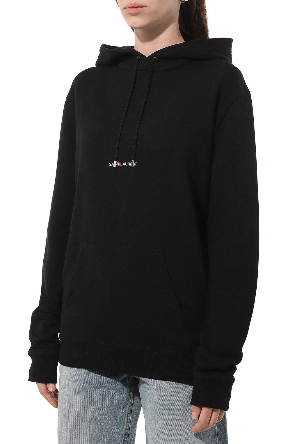 Хлопковое худи SAINT LAURENT, арт. 677256/YB2EZ, фото 3