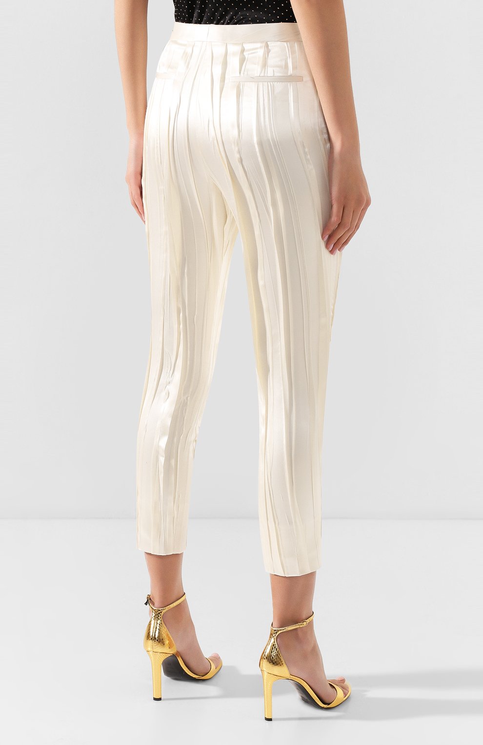 Шелковые брюки SAINT LAURENT, арт. 611919/Y2A31, фото 4