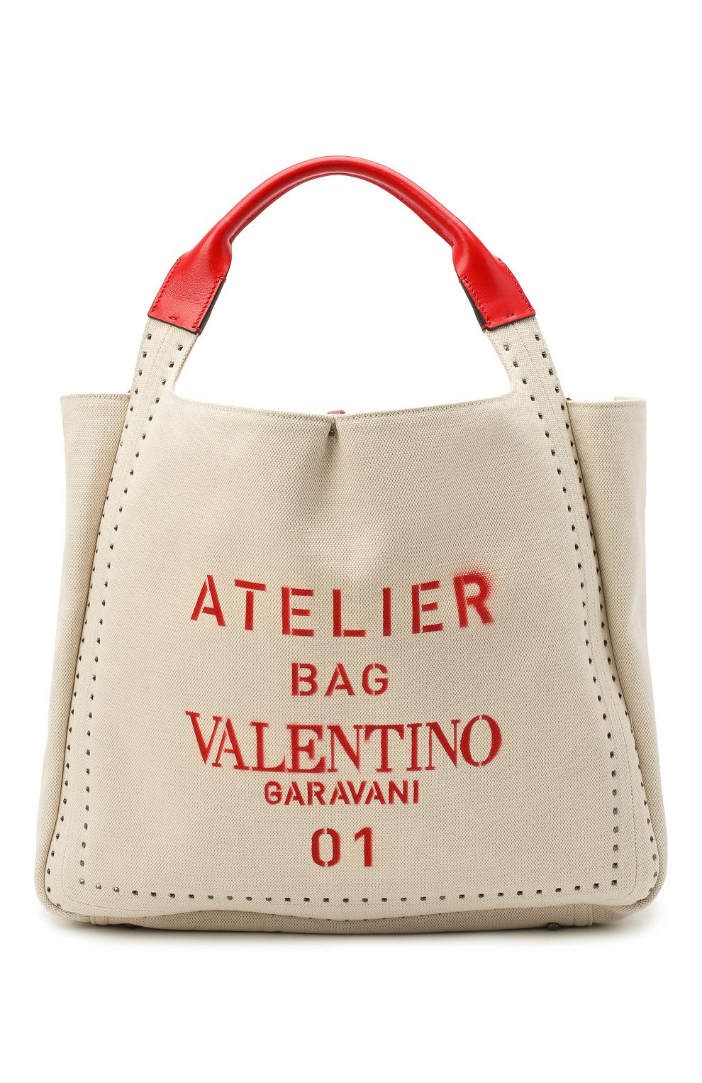 Сумка-шопер atelier medium VALENTINO бежевого цвета по цене 276000 руб., арт. UW0B0H85/NIZ, фото 1 Сумка-шопер atelier medium VALENTINO, арт. UW0B0H85/NIZ, фото 1