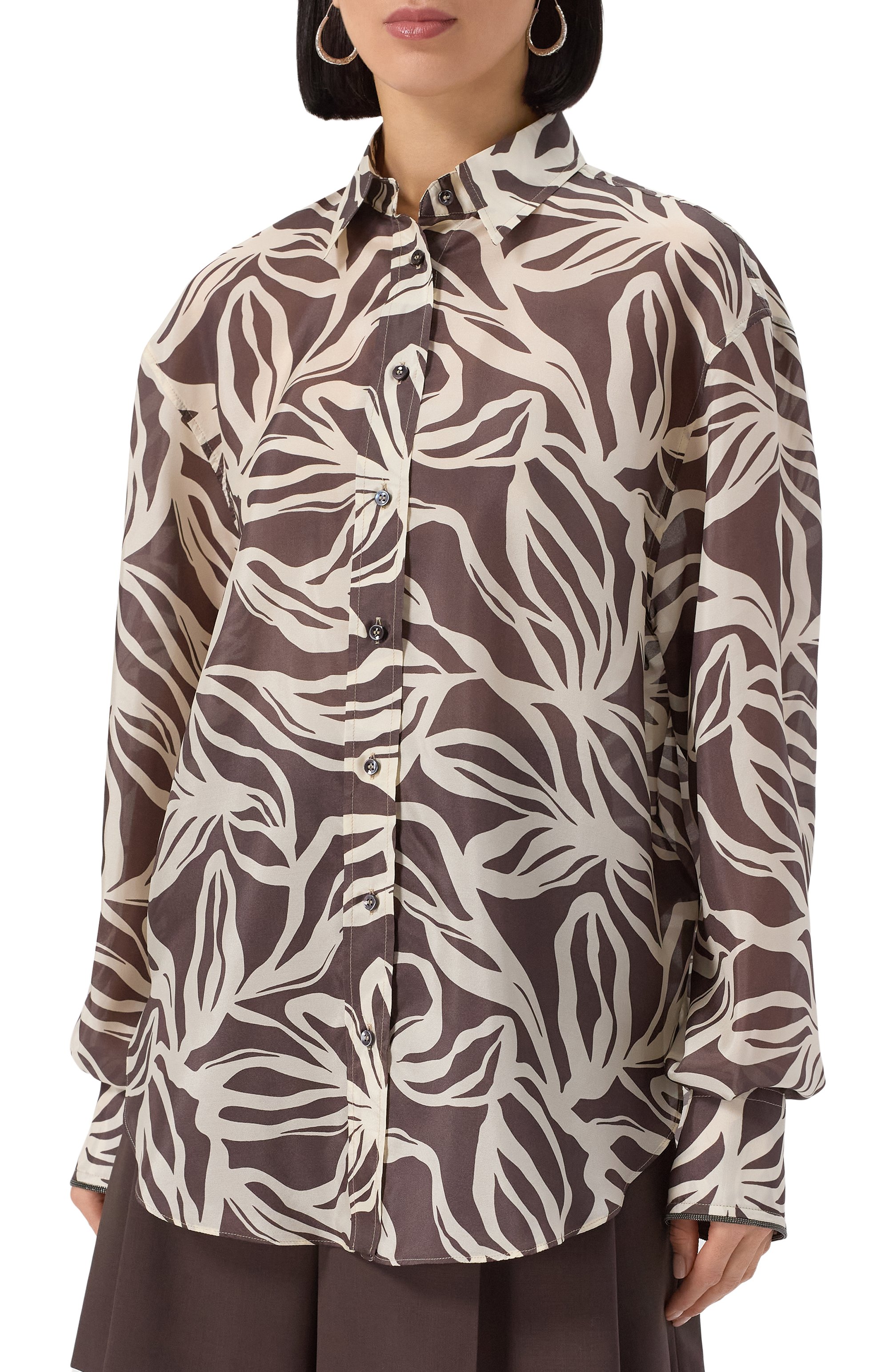 Шелковая рубашка BRUNELLO CUCINELLI, арт. MP941RL716, фото 3