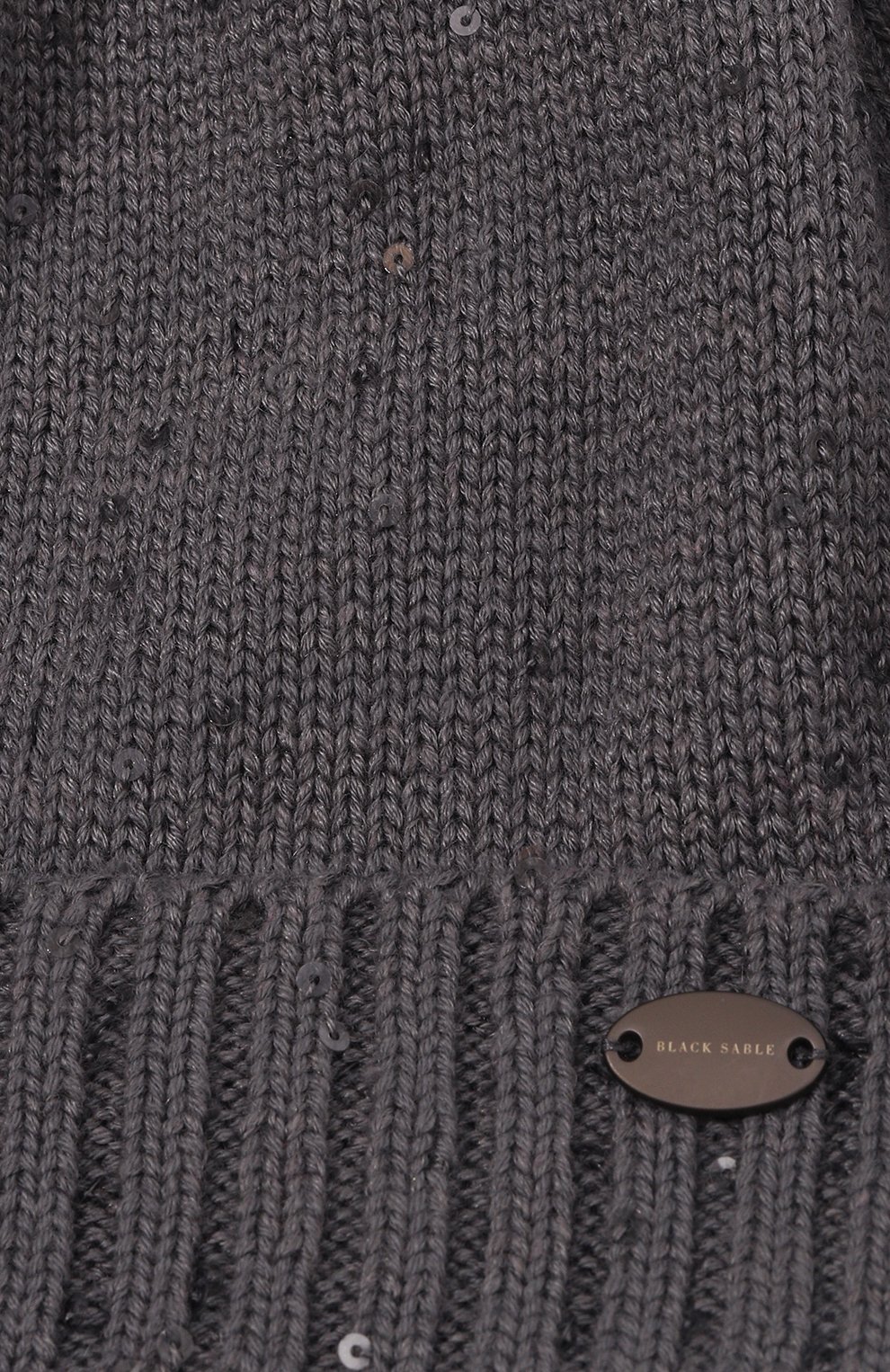 Шапка из кашемира и шелка с отделкой из соболя BLACK SABLE, арт. BS-47CC15, фото 4