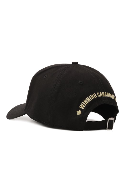 Хлопковая бейсболка Dsquared2 BCM0903/05C00001 Чёрный  BCM0903/05C00001 Фото 3