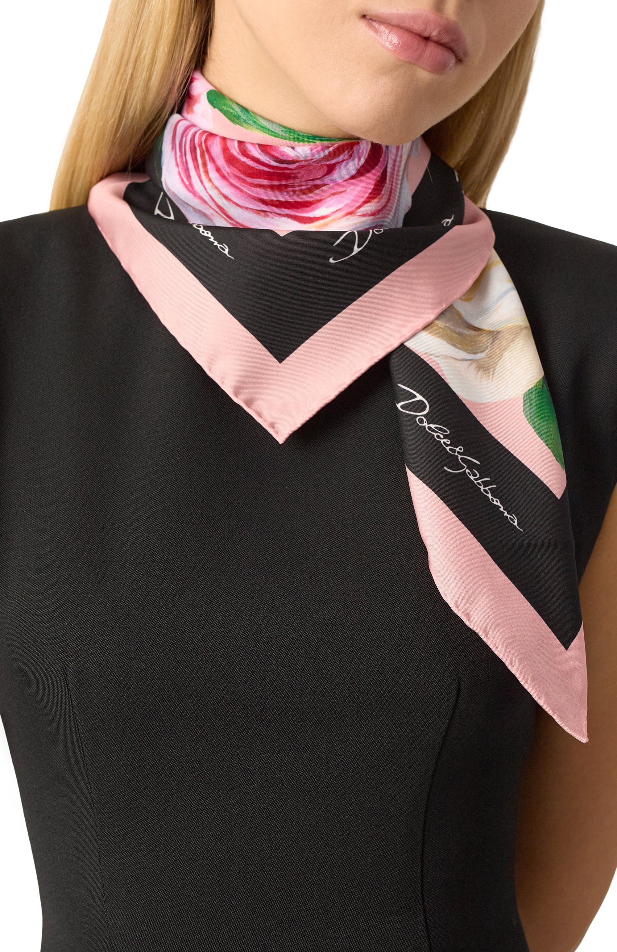 Шелковый платок DOLCE & GABBANA, арт. FN092R/GDCUI, фото 2