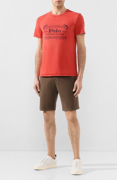 Хлопковая футболка POLO RALPH LAUREN, арт. 710795143, фото 2