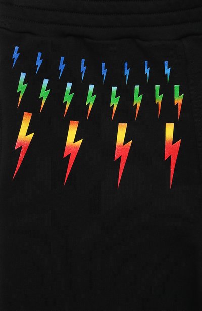 Хлопковые шорты NEIL BARRETT KIDS, арт. 027884, фото 3