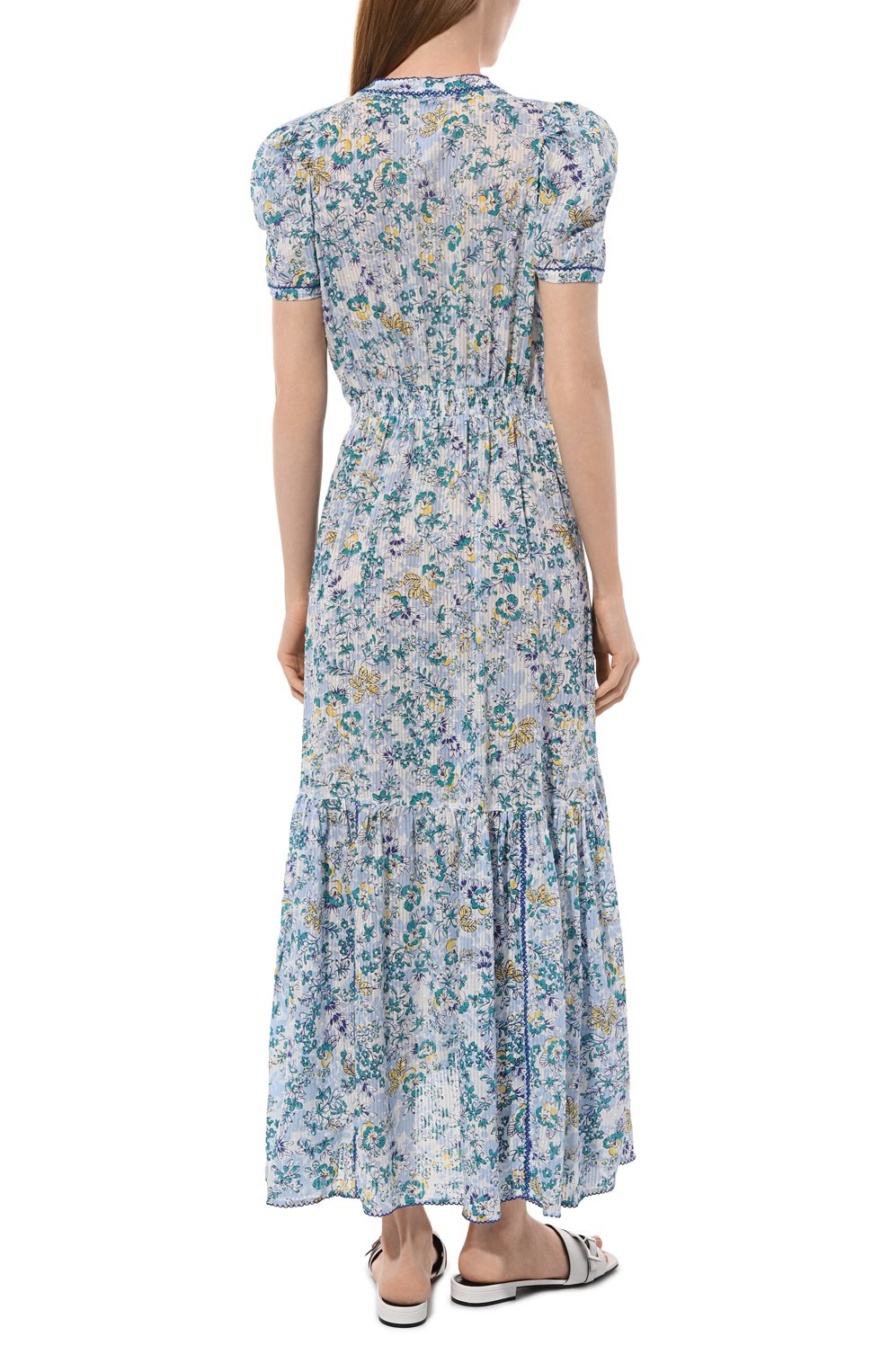 Хлопковое платье POUPETTE ST BARTH разноцветного цвета по цене 57300 руб., арт. W3AH24L0SYU, фото 4 Хлопковое платье POUPETTE ST BARTH, арт. W3AH24L0SYU, фото 4