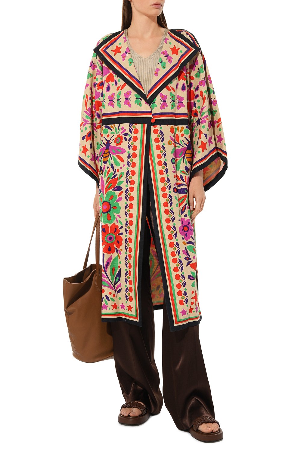 Пальто изо льна и хлопка GUCCI, арт. 577438 ZAB0F, фото 2