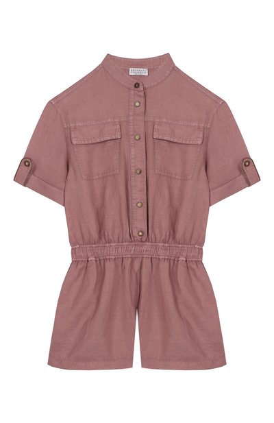 Комбинезон изо льна и хлопка BRUNELLO CUCINELLI, арт. BD698Q411A
