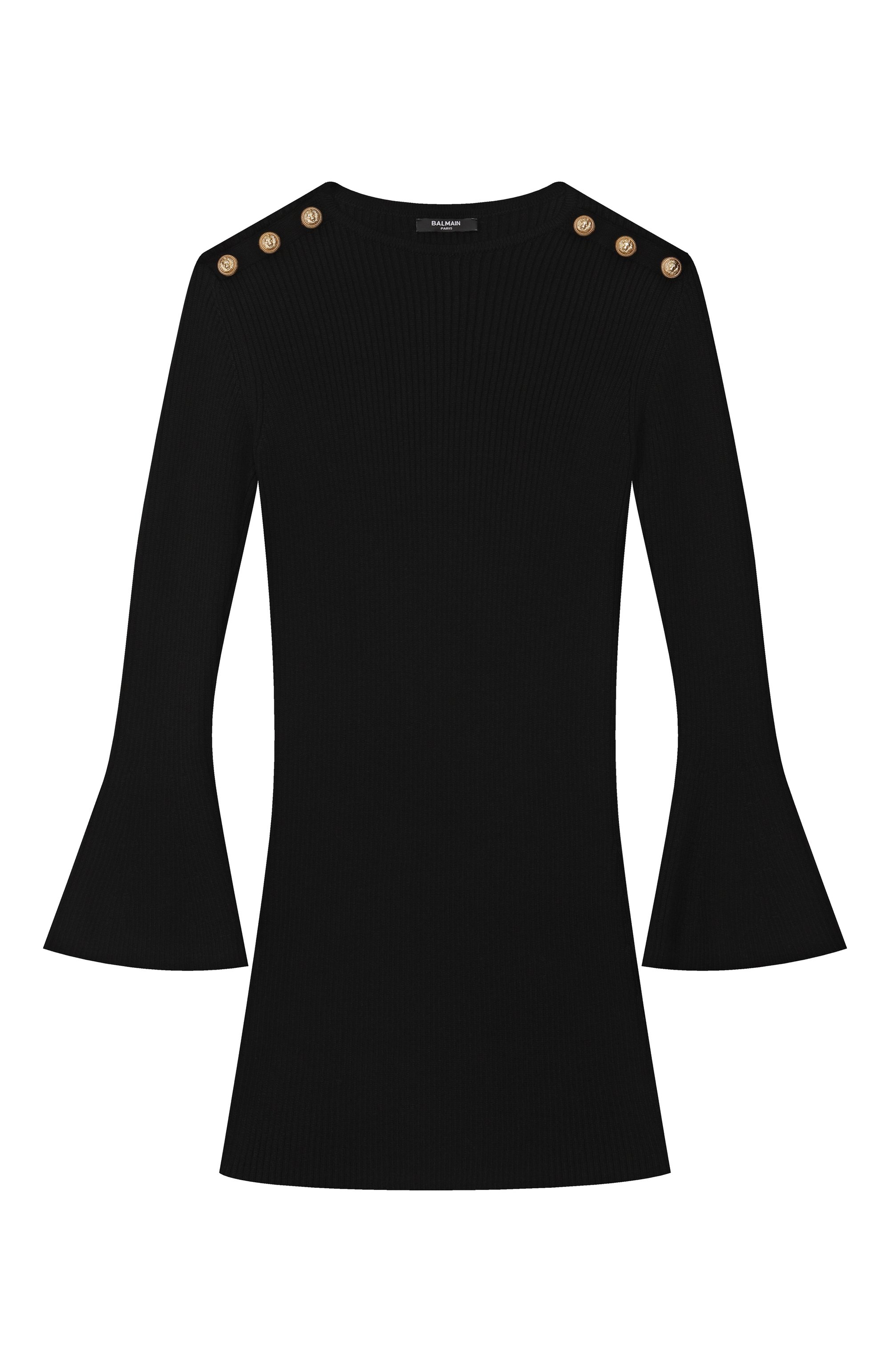 Платье из шерсти и хлопка BALMAIN, арт. BX1D30, фото 1