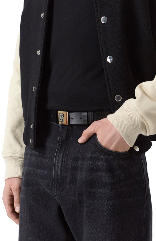 Кожаный ремень Dsquared2 BEM0706/24900001 Чёрный  BEM0706/24900001 Фото 2