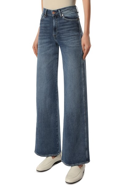 Джинсы 7 FOR ALL MANKIND голубого цвета по цене 25050 руб., арт. JSP01200LV, фото 3 Джинсы 7 FOR ALL MANKIND, арт. JSP01200LV, фото 3