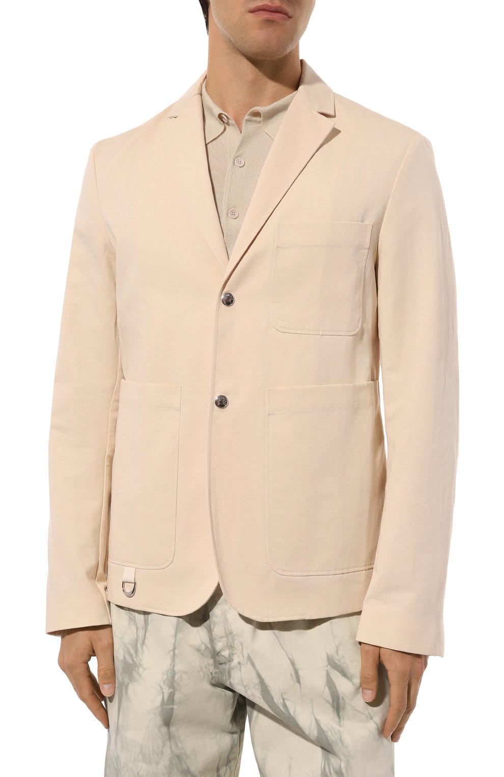 Пиджак из хлопка и льна JACQUEMUS, арт. 24E/245JA038, фото 3