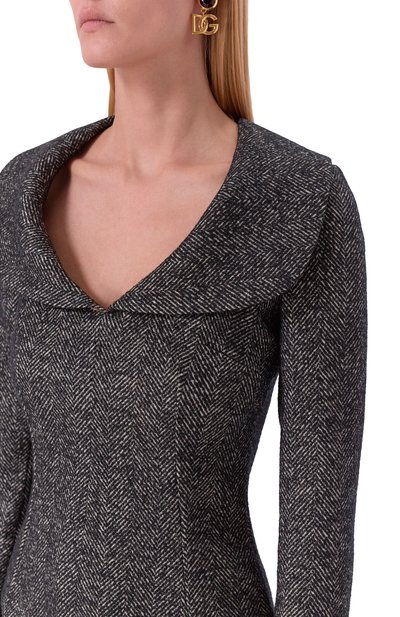 Шерстяное платье DOLCE & GABBANA, арт. F6TVZT/FCBAJ, фото 4