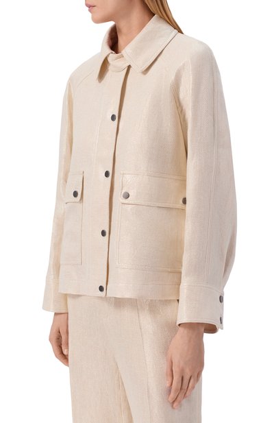 Льняная куртка BRUNELLO CUCINELLI, арт. ML5967767, фото 3