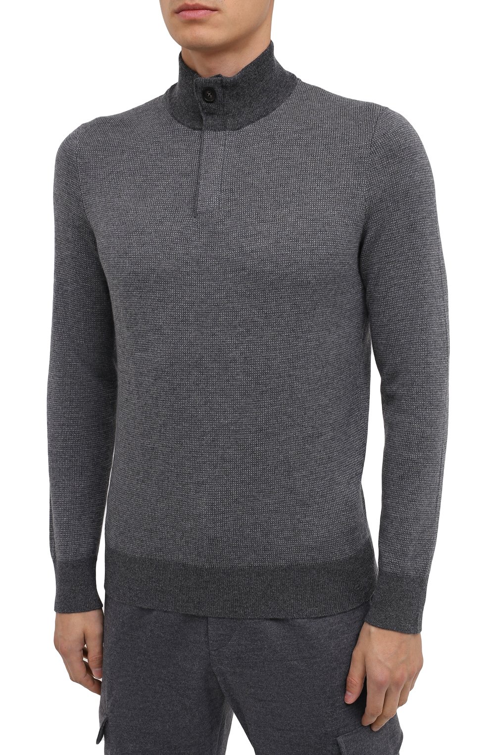 Джемпер из кашемира и хлопка ZEGNA, арт. UVQ25/127, фото 4