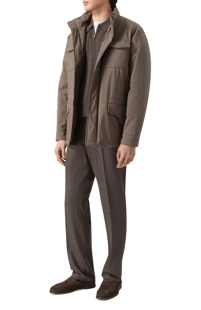 Брюки из шерсти и шелка ANDREA CAMPAGNA, арт. SPIAGGIA20/LP184U, фото 2