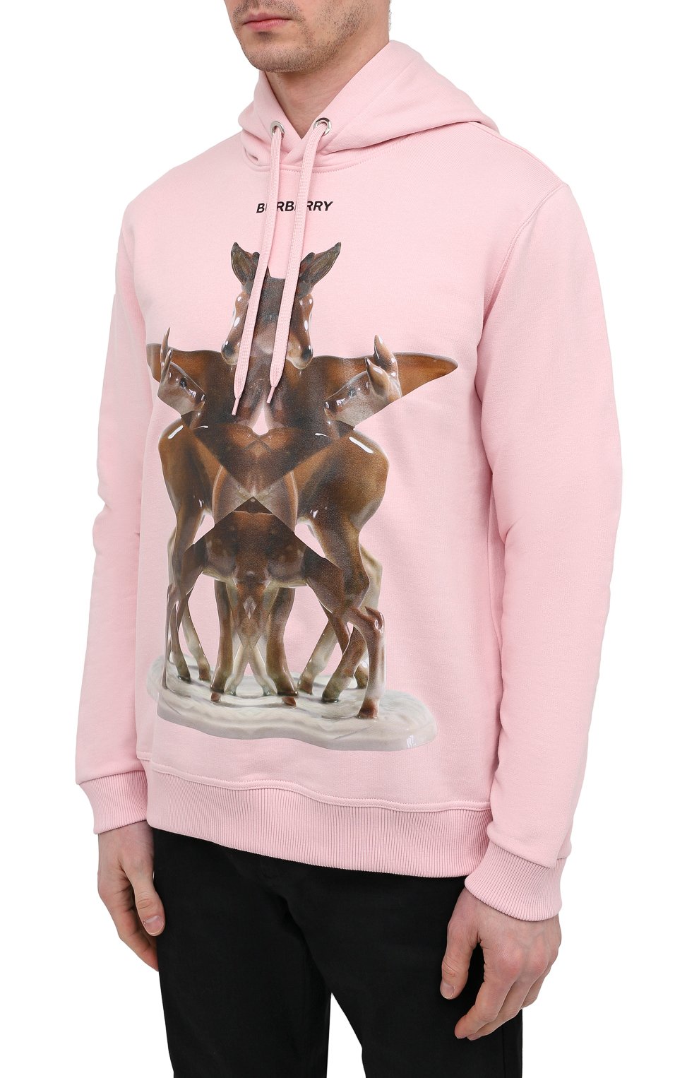 Хлопковое худи BURBERRY, арт. 8037776, фото 3