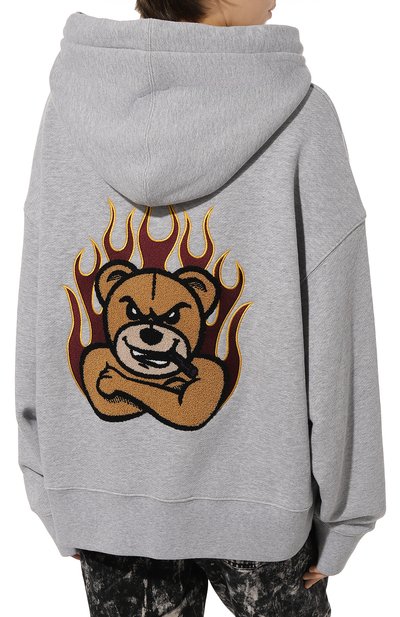 Хлопковое худи moncler genius x palm angels MONCLER GENIUS серого цвета по цене 87550 руб., арт. 8G000-10-M2513, фото 4 Хлопковое худи moncler genius x palm angels MONCLER GENIUS, арт. 8G000-10-M2513, фото 4