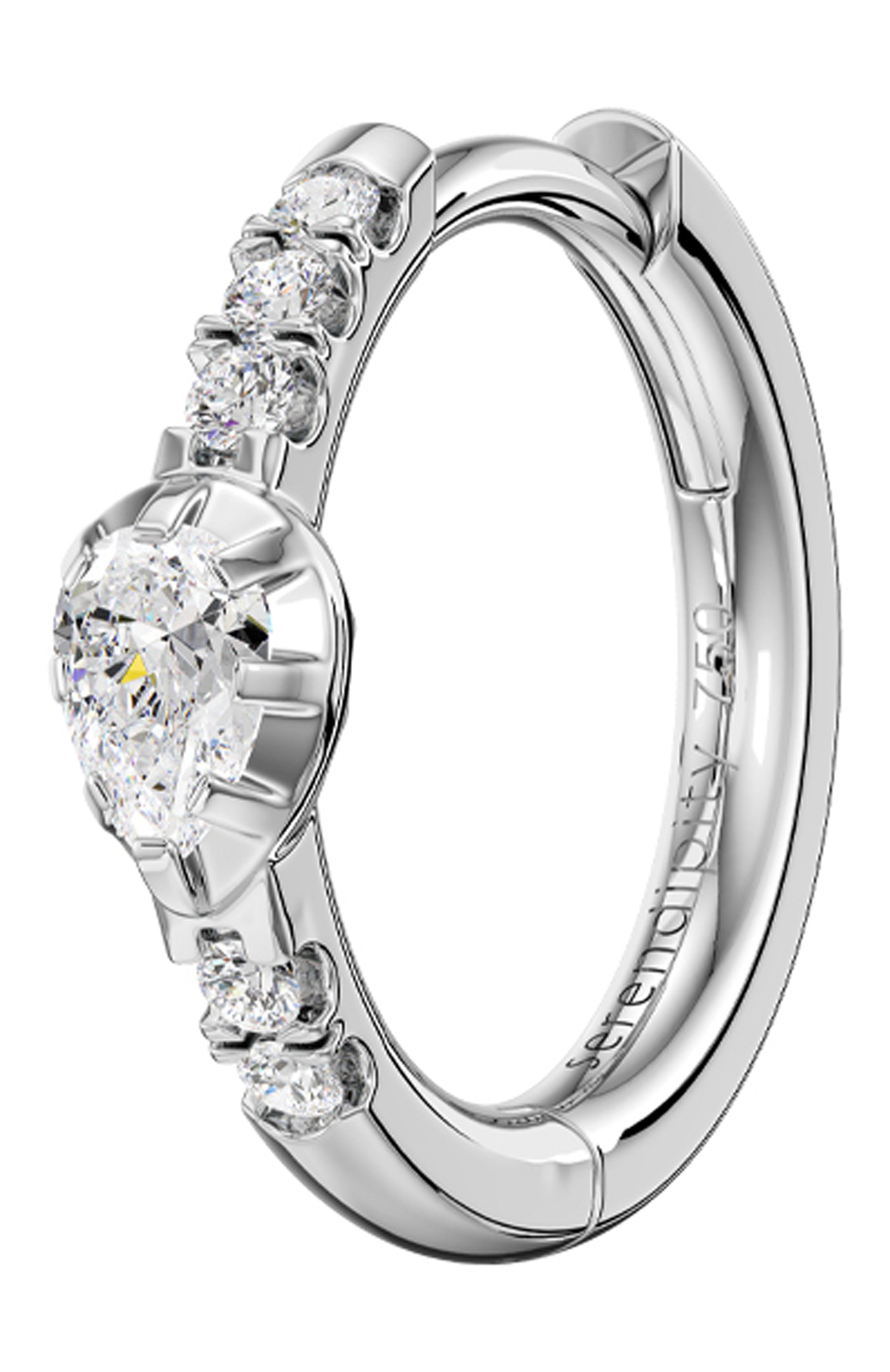 Серьга SERENDIPITY бесцветного цвета по цене 92000 руб., арт. EJE0074W, фото 1 Серьга SERENDIPITY, арт. EJE0074W, фото 1