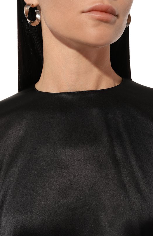 Шелковый топ Ann Demeulemeester 2402-W-T022-FA134-099 Чёрный  2402-W-T022-FA134-099 Фото 5