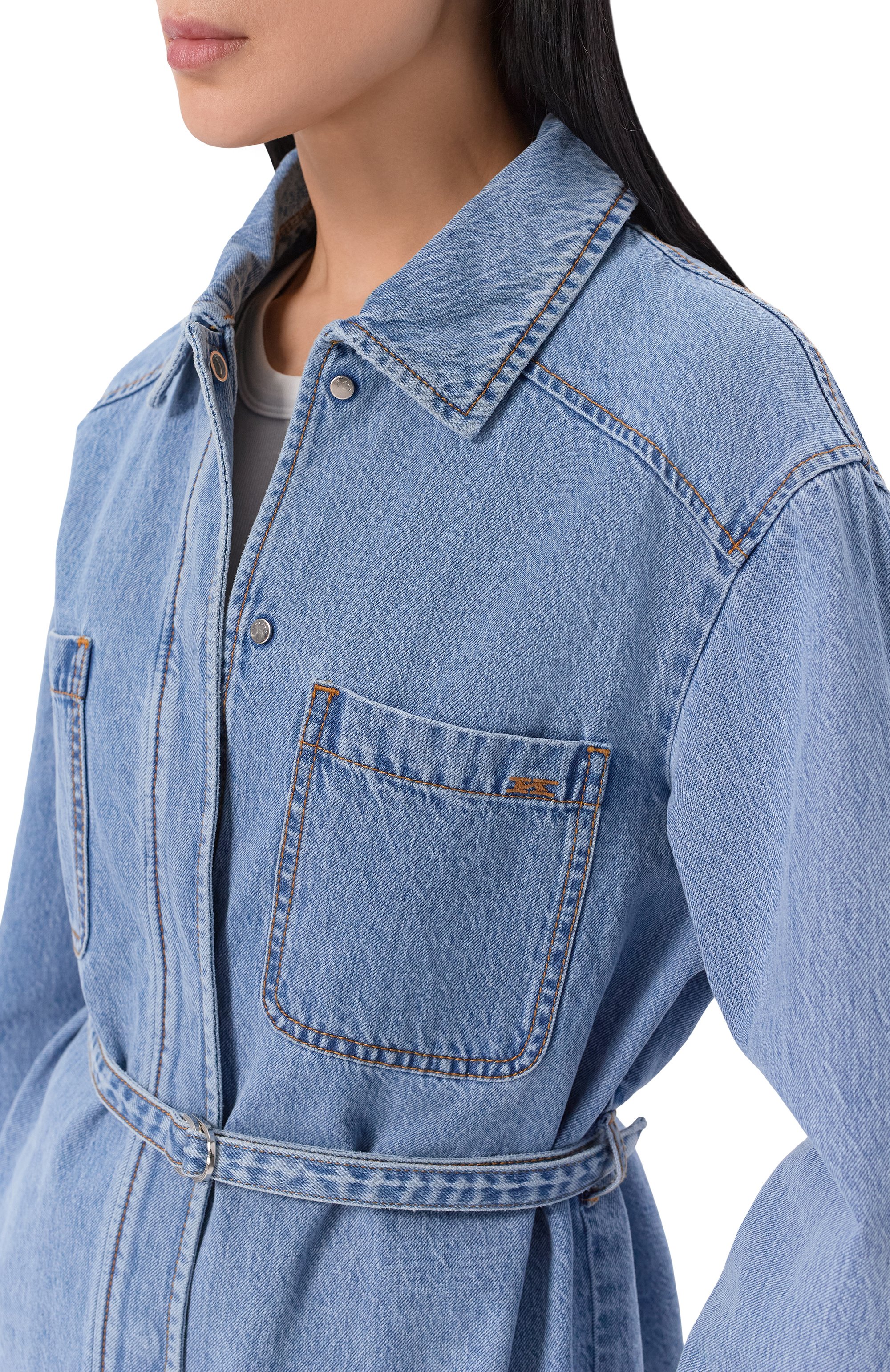 Джинсовая рубашка KITON, арт. DJ61402K0926H, фото 5