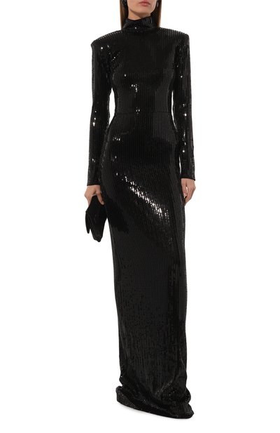 Платье с отделкой пайетками THE NEW ARRIVALS ILKYAZ OZEL, арт. D0NYALE IN FILM N0IR, фото 2