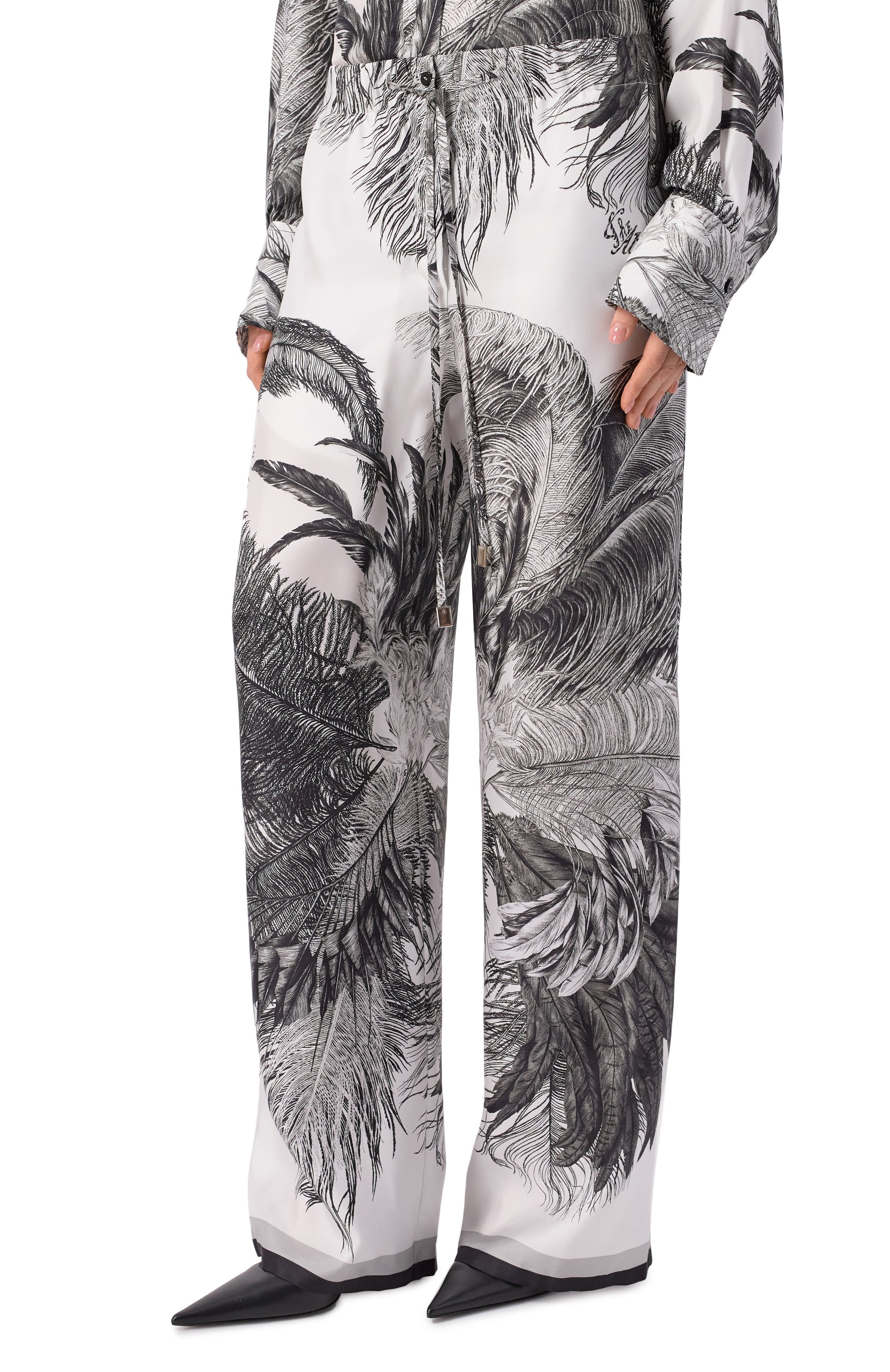 Шелковые брюки THE ATTICO, арт. 260WCP00258/SSS026PR, фото 3