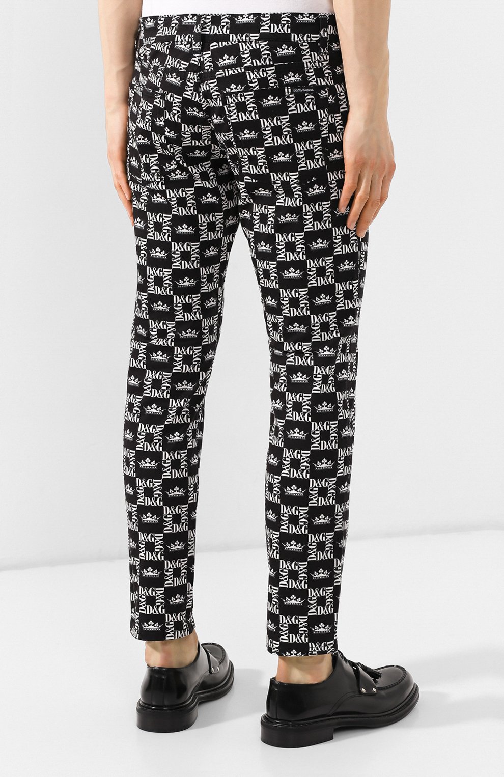 Хлопковые брюки DOLCE & GABBANA, арт. GYC4LT/FSFIG, фото 4
