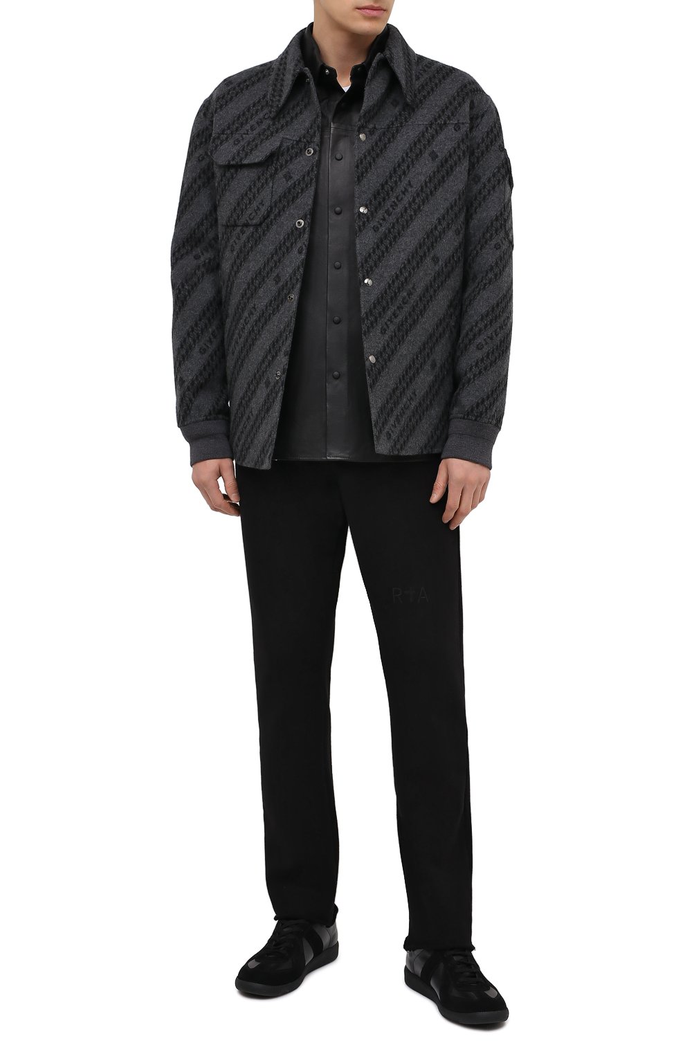 Кожаная рубашка RTA, арт. MF0LE-7159BKSU, фото 2