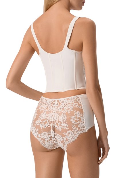 Трусы с завышенной талией I.D. SARRIERI белого цвета по цене 28910 руб., арт. M5945, фото 3 Трусы с завышенной талией I.D. SARRIERI, арт. M5945, фото 3