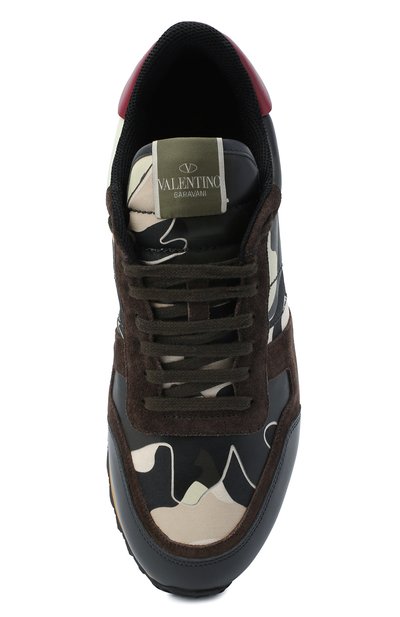 Комбинированные кроссовки rockrunner с камуфляжным принтом VALENTINO, арт. MY0S0723/TCC, фото 5