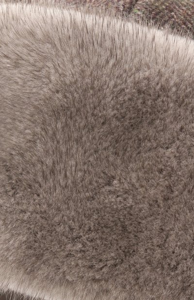 Кашемировая шапка-ушанка с мехом норки FURLAND, ар�т. 0130910010044600092, фото 3