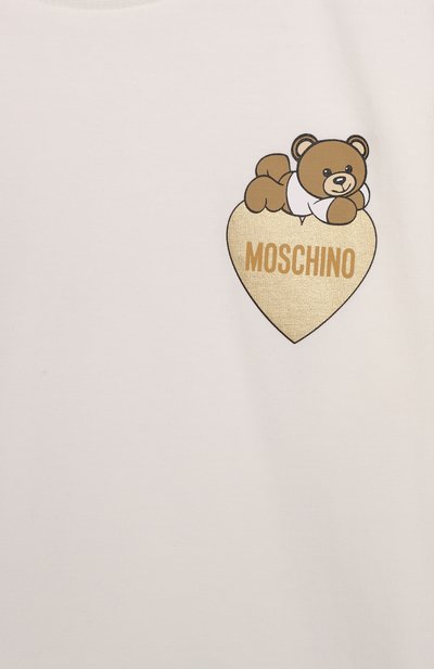 Хлопковая футболка MOSCHINO, арт. HGM060/LBA11/4-8, фото 3