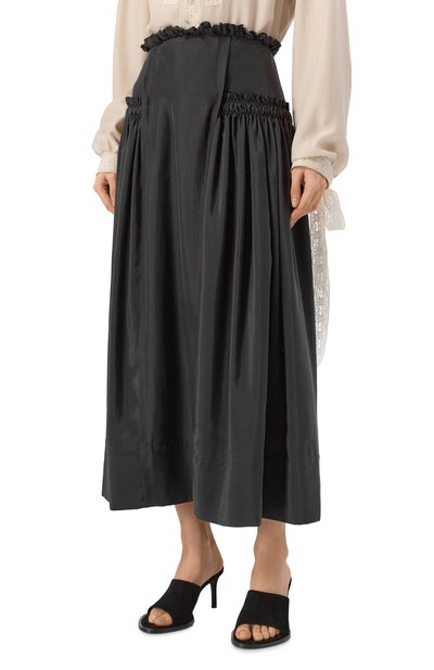 Шелковая юбка ANN DEMEULEMEESTER, арт. B0014011/FA731, фото 3