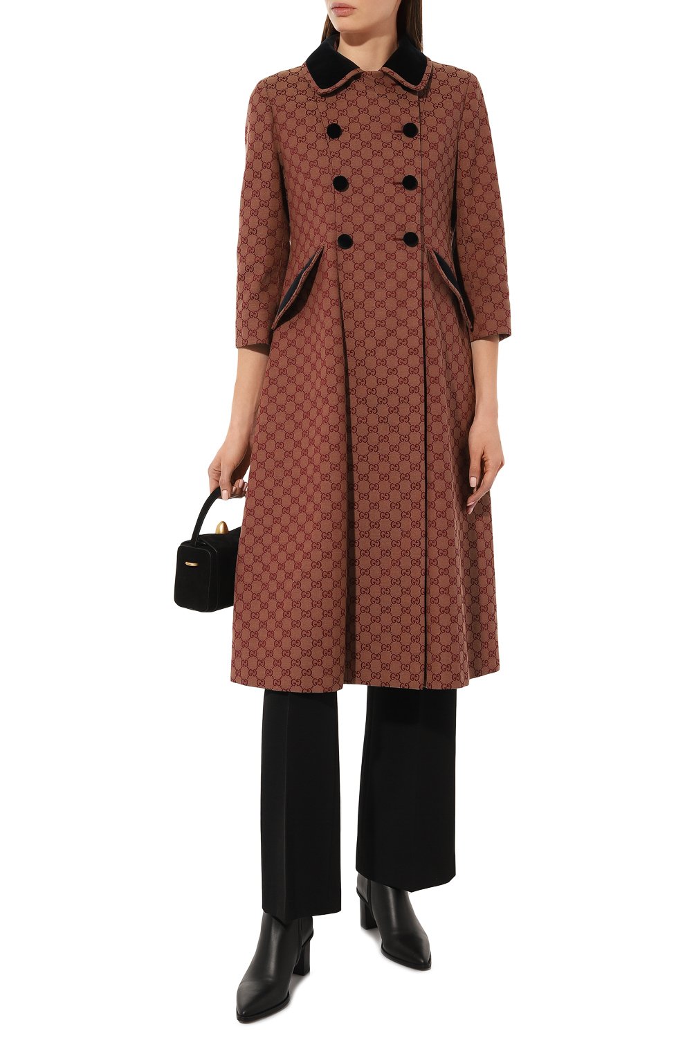 Пальто GUCCI коричневого цвета по цене 360000 руб., арт. 636946 ZAFTT, фото 2 Пальто GUCCI, арт. 636946 ZAFTT, фото 2