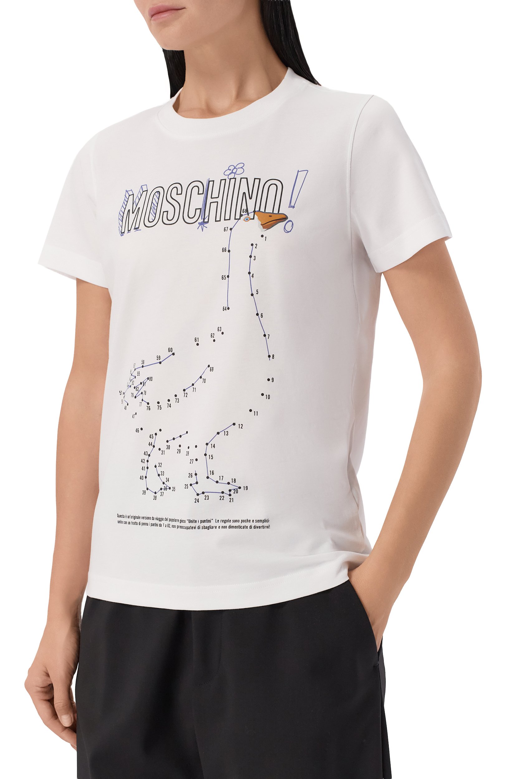 Хлопковая футболка MOSCHINO, арт. J0719/5541, фото 3