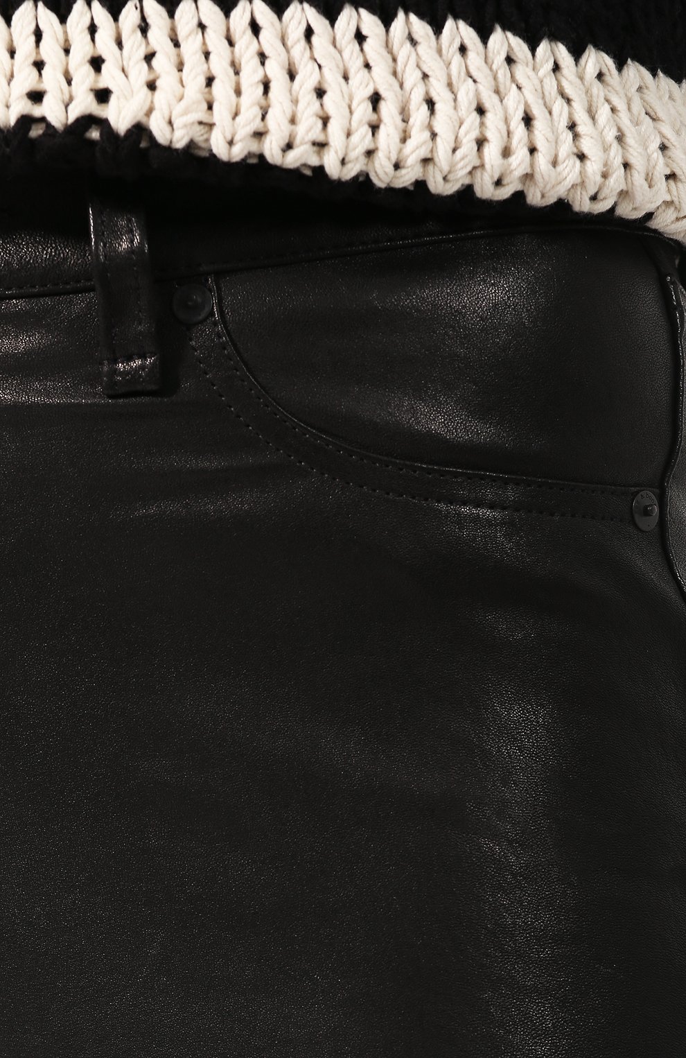 Кожаные брюки RAG AND BONE, арт. W1615L059BLK, фото 5