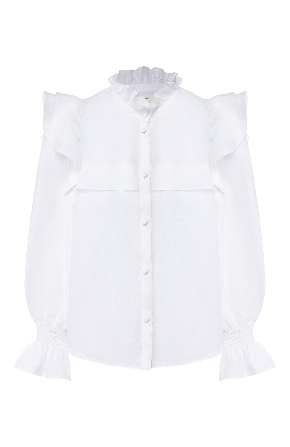 Льняная блузка ISABEL MARANT ETOILE белого цвета по цене 39950 руб., арт. HT1294-19P070E/TEDY, фото 1 Льняная блузка ISABEL MARANT ETOILE, арт. HT1294-19P070E/TEDY, фото 1