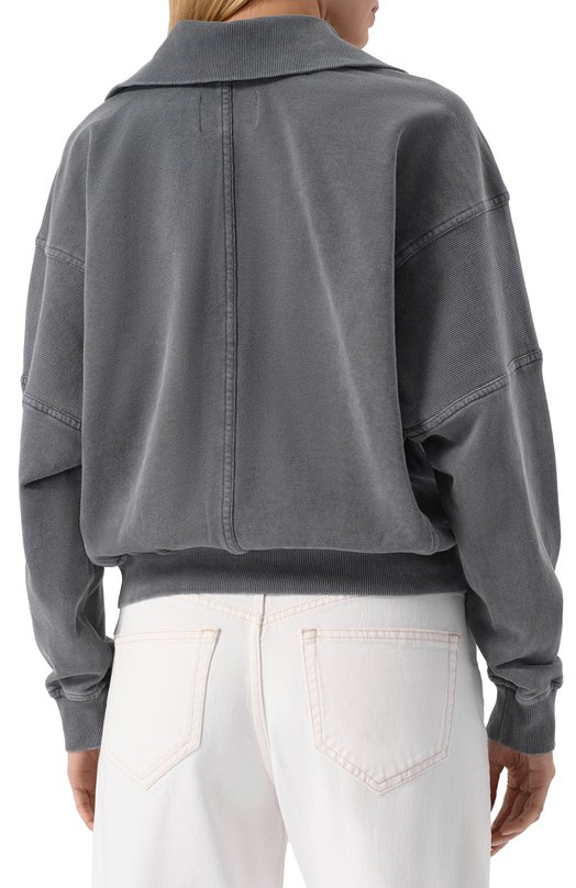 Хлопковый свитшот Isabel Marant Etoile SW0150FA/C1G03E Серый  SW0150FA/C1G03E Фото 4